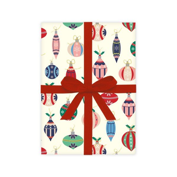 5 listova papira za zamatanje Eleanor Stuart Retro Baubles, 50 x 70 cm-image-2
