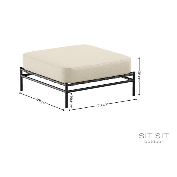 Bež vrtni tabure Dandy – Sit Sit-image-4