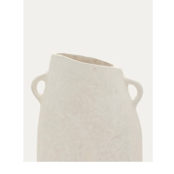 Krem ručno izrađena vaza (visina 27 cm) Neti – Kave Home-image-1