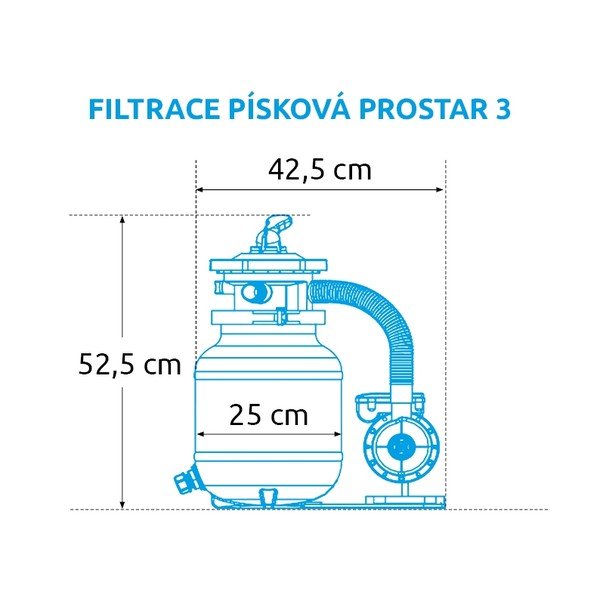 Filter za bazen ProStar 3 - 3,8 m3/h – Marimex-image-1