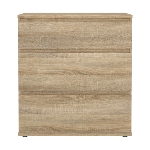 Niska komoda u dekoru hrasta u prirodnoj boji 77x84 cm Nova – Tvilum