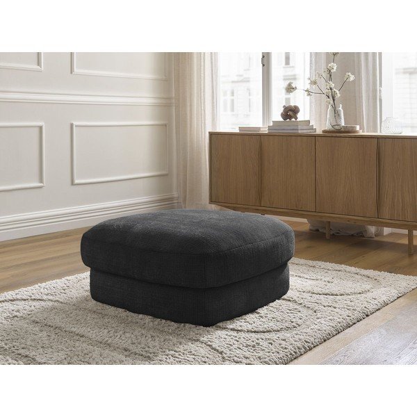 Crni tabure od šenila Leonore – Bobochic Paris-image-1