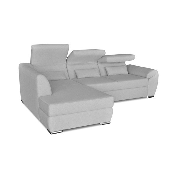 Svijetlo sivi kutni kauč na razvlačenje Windsor &amp; Co. Sofe Epsilon, lijevi kut-image-3