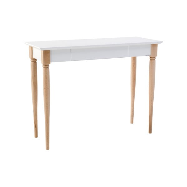 Bijeli radni stol Ragaba Mamo, širine 105 cm