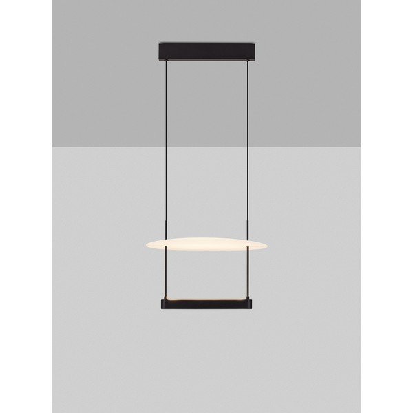 Bijela/mat crna LED viseća svjetiljka aluminijska s mogućnosti zatamnjivanja ø 40 cm Diona – Nova Luce-image-3