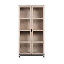 Vitrina od hrastovine u prirodnoj boji 95x195 cm Everett - Rowico