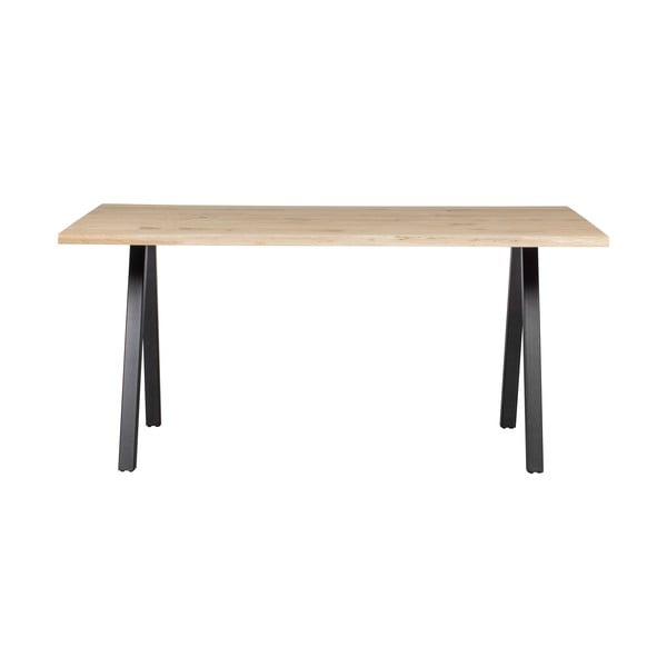 Blagovaonski stol s hrastovom pločom WOOOD Tablo, 160 x 90 cm