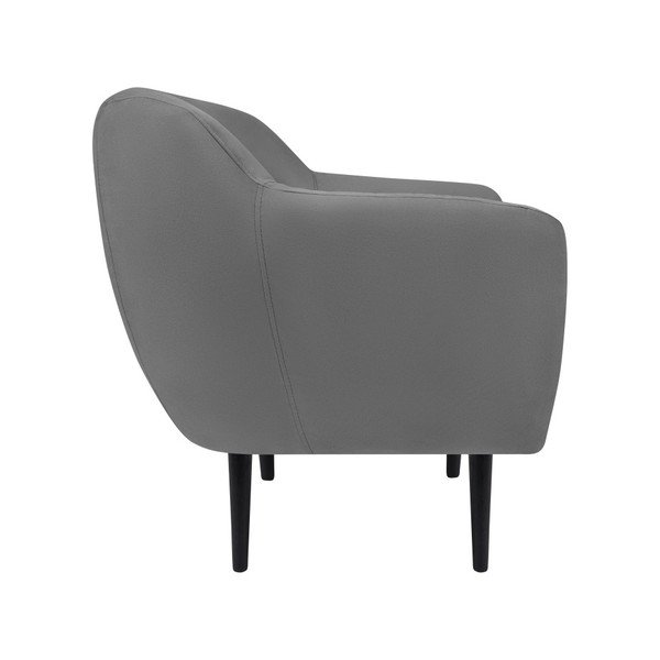 Siva fotelja Mazzini Sofas Toscane, crne noge-image-2