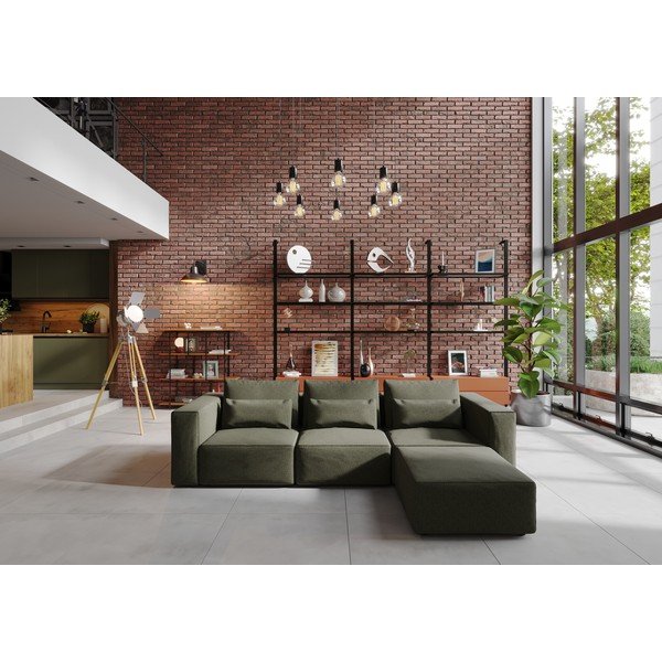 Zelena modularna sjedeća garnitura Riposo Ottimo – Sit Sit-image-2