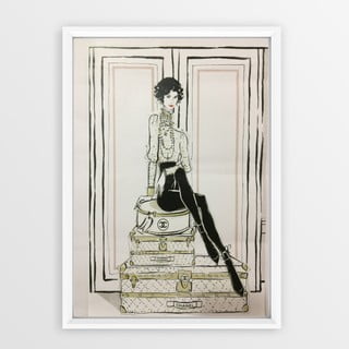 Slika u okviru Piacenza Art Chanel Suitcase, 23 x 33 cm