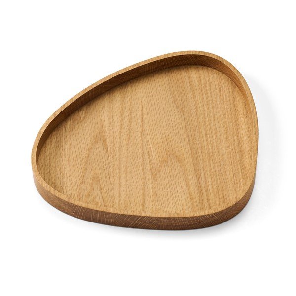 Dekorativna drvena kutija za pohranu u prirodnoj boji 26x23x3 cm Curve L – LIND DNA-image-2