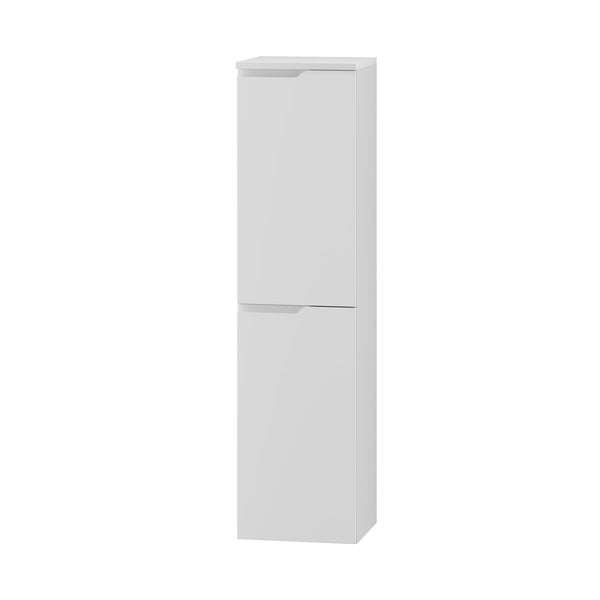 Bijeli visoki/zidni kupaonski ormarić 35x137 cm Nicea – STOLKAR