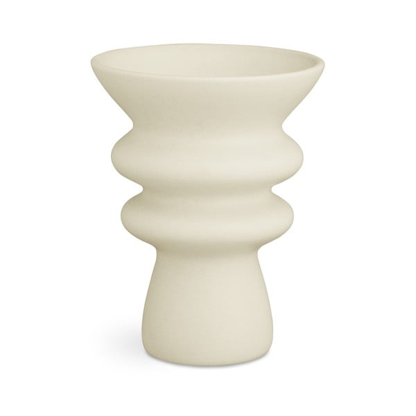 Kremasto bijela keramička vaza Kähler Design Kontur, visina 20 cm