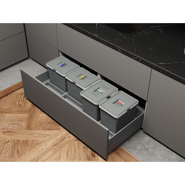 Plastična kanta za razvrstani otpad/ugradbena 30 l Metropolis - Elletipi-image-1