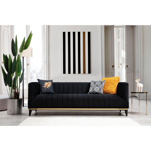 Crna sofa 222 cm Bellino – Artie-image-2
