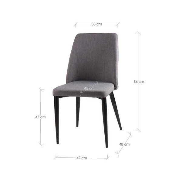 Set od 2 blago sive stolice sømcasa Melissa-image-2