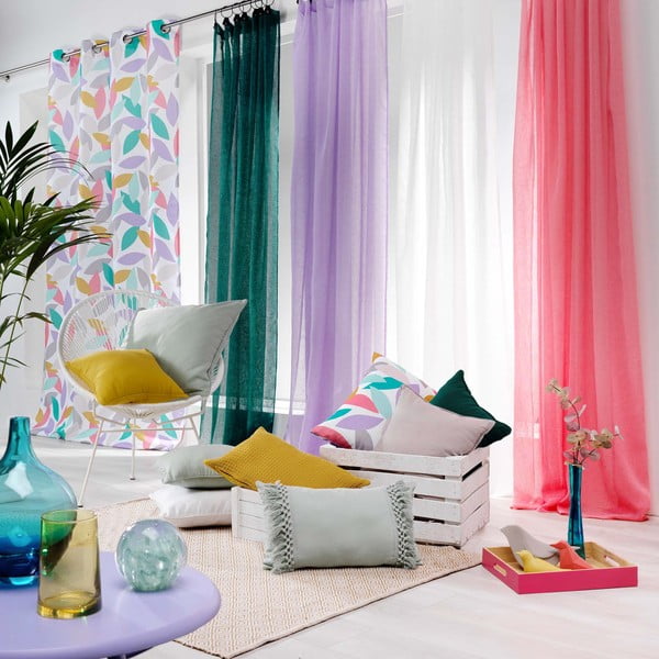 Bijela prozirna zavjesa 140x240 cm Linka – douceur d'intérieur-image-3