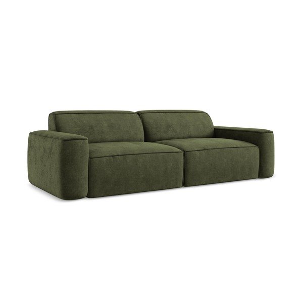 Zelena sofa od šenila 244 cm Omao – Makamii-image-1