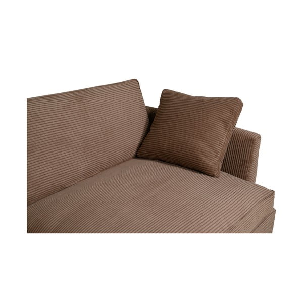 Svjetlo smeđa sofa od samta 132 cm Mobby – Scandic-image-1
