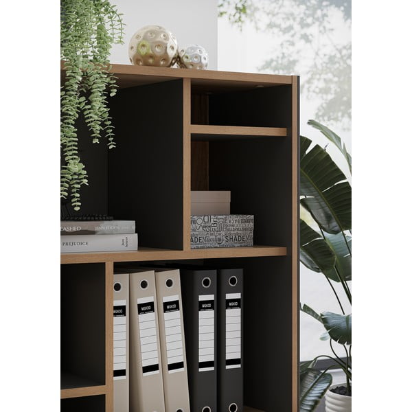 Antracitno sive/u prirodnoj boji dodatne police u setu 5 kom u dekoru hrasta Podium – Germania-image-1