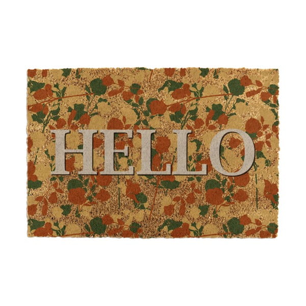 Otirač od kokosovih vlakana 40x60 cm Hello Floral – Artsy Doormats