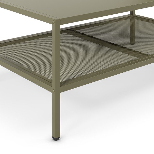 Zeleni metalni stolić za kavu 60x100 cm Fayna – Marckeric-image-3