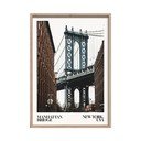 Tiskana slika s okvirom 50x70 cm NY Bridge – Styler