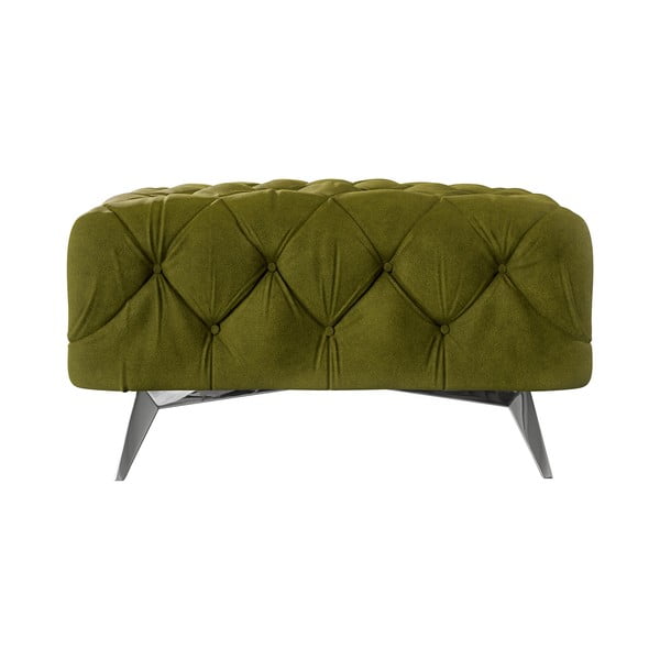 Zeleni baršunast tabure Chelsea – Ropez-image-2