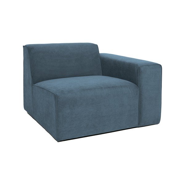 Plava modularna sjedeća garnitura od samta (s desnim kutom) Sting – Scandic-image-1