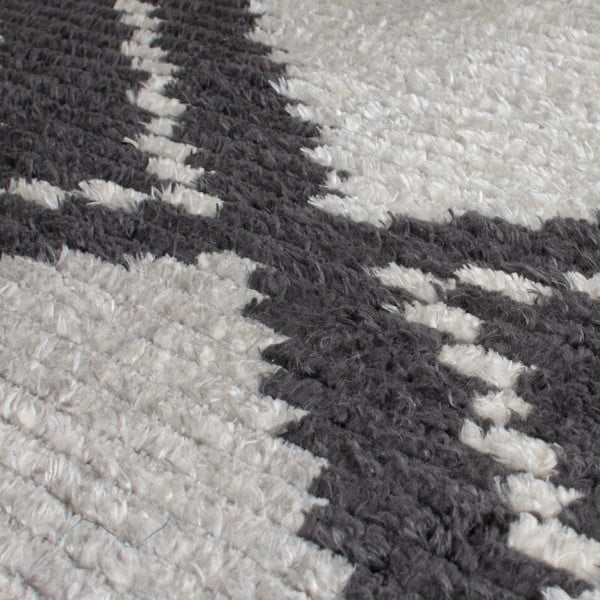 Sivi tepih 230x160 cm Domino Zaid Berber - Flair Rugs-image-4