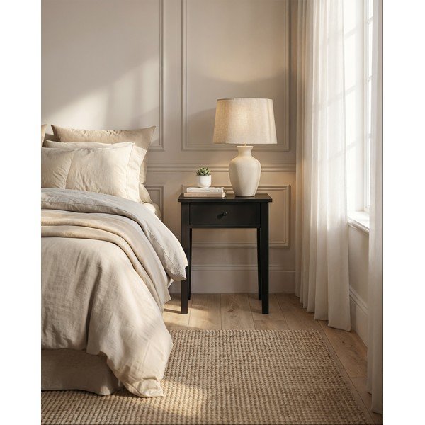 Crni noćni ormarić u mat dekoru Bart – Marckeric-image-1