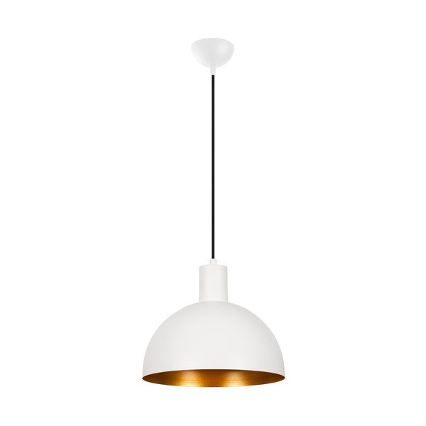 Bijela/u zlatnoj boji viseća svjetiljka s metalnim sjenilom ø 30 cm Sivani – Opviq lights-image-3