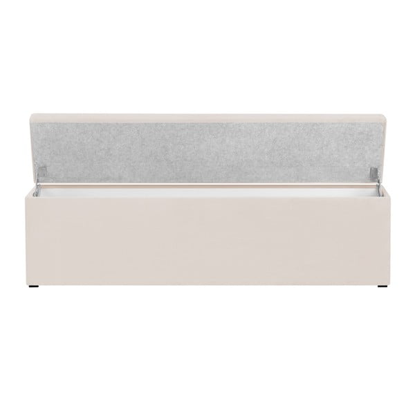 Kremasto bijela klupa sa prostorom za odlaganje Cosmopolitan Design Los Angeles, širine 140 cm-image-4