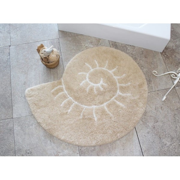 Bež kupaonski tepih 90x90 cm Helix - Foutastic-image-2