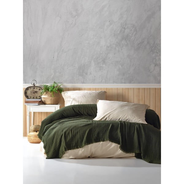 Tamno zeleni prekrivač od muslina 200x250 cm – Mijolnir-image-1