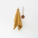 Lanena kuhinjska krpa 65x65 cm Amber Bronze Stripes – Linen Tales