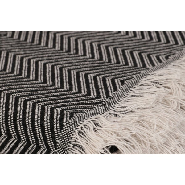 Crni/bež prekrivač 170x210 cm Etnik – Mijolnir-image-2