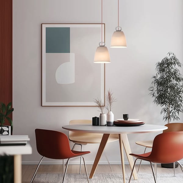 Bijela viseća svjetiljka s keramičkim sjenilom Sewilla – Candellux Lighting-image-1