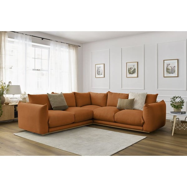 Narančasta kutna garnitura Ernest – Bobochic Paris-image-1