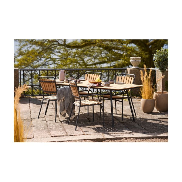 Plava deka od recikliranog pamuka 130x180 cm Izmir – House Nordic-image-2