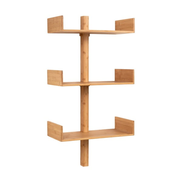 Polica od bambusa s više razina u prirodnoj boji 50 cm Villa – House Nordic-image-1