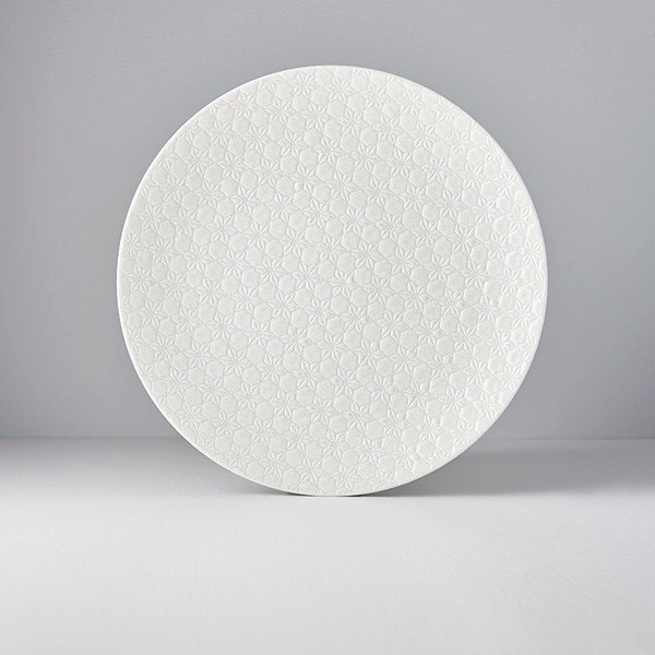 Bijela keramička ploča MIJ zvijezde, Ø 29 cm-image-1
