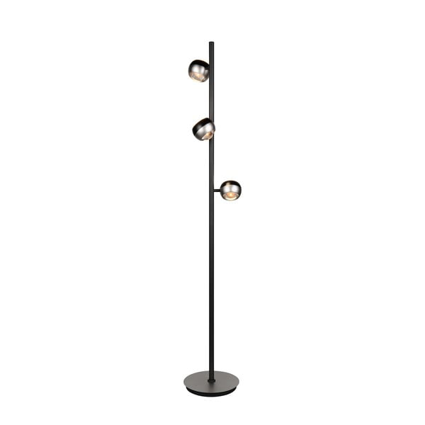 Crna/u srebrnoj boji LED stojeća svjetiljka (visina 150 cm) Orbit – Trio Select-image-1