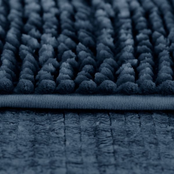 Tamno plava kupaonska prostirka 60x90 cm Bati – Restilo-image-3