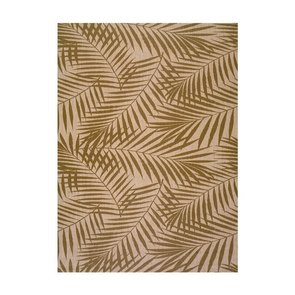 Smeđe-bež vanjski tepih Universal Palm, 100 x 150 cm
