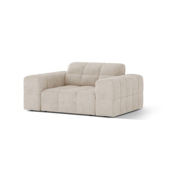 Krem fotelja od šenila Chicago – Cosmopolitan Design-image-1