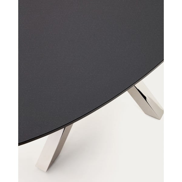 Blagovaonski stol sa staklenom pločom stola 100x200 cm Argo – Kave Home-image-3