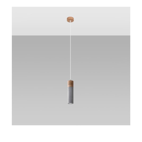 Siva viseća svjetiljka ø 7 cm Susanna – Sollux-image-2