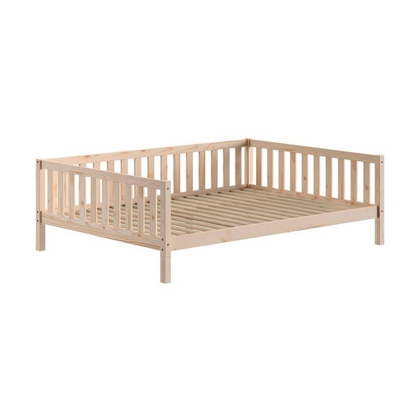 Dječji krevet od masivnog bora s podnicom 140x200 cm u prirodnoj boji Dallas – Vipack