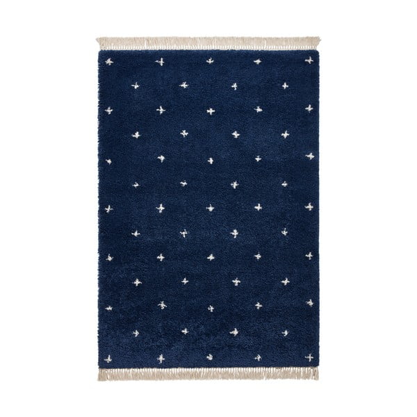 Tamnoplavi tepih Think Rugs Boho Dots, 120 x 170 cm